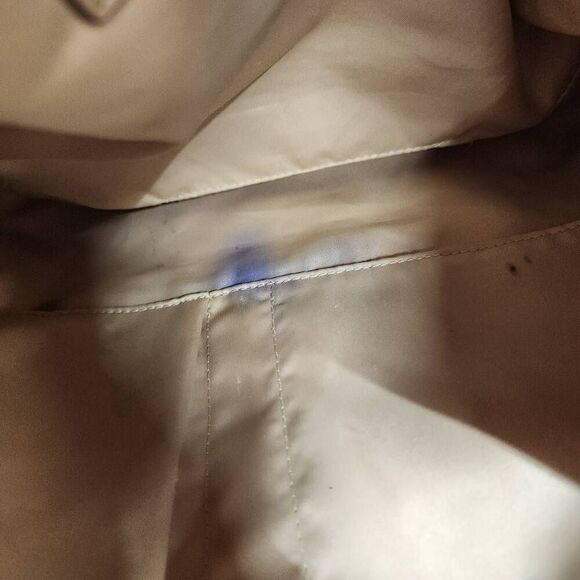 Coach Charlie Python Embossed Leather Tote Shoulder Bag Beige Zip Closure F31283 - Picture 9 of 13